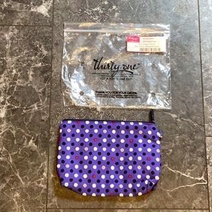 Thirty One Playful Pop Mini Zipper Pouch
